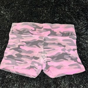 VINTAGE PINK SPANDEX SHORTS